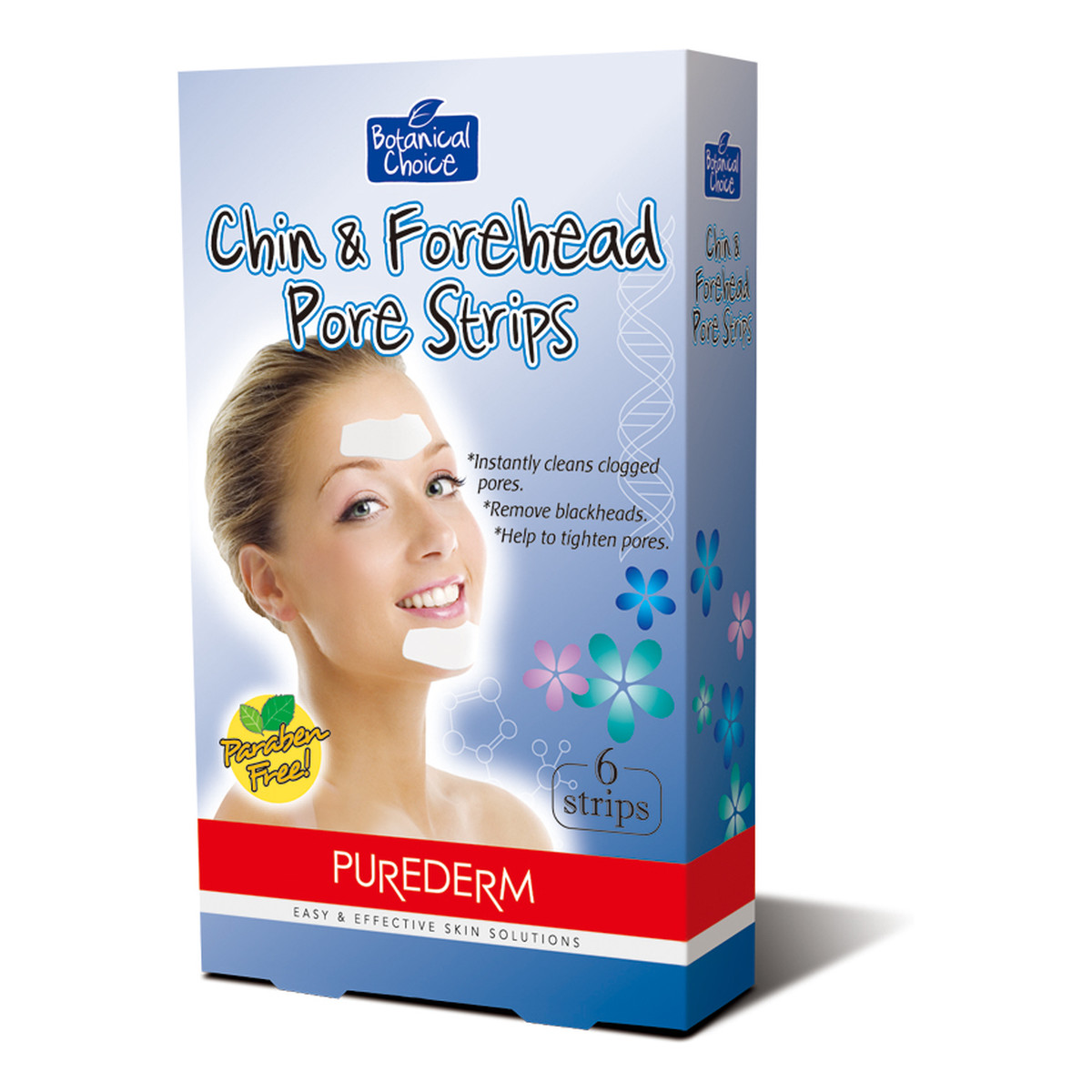 Purederm Chin & Forehead Pore Strips plastry na czoło i brodę 6 sztuk