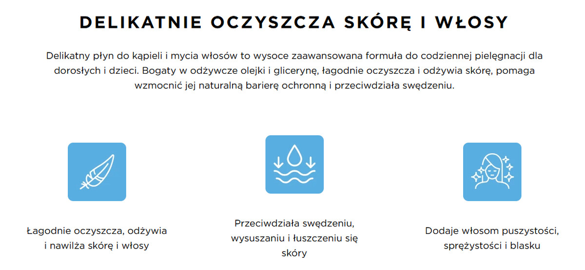 Delikatny Płyn Do Kąpieli i Mycia z Olejkiem 2x400ml