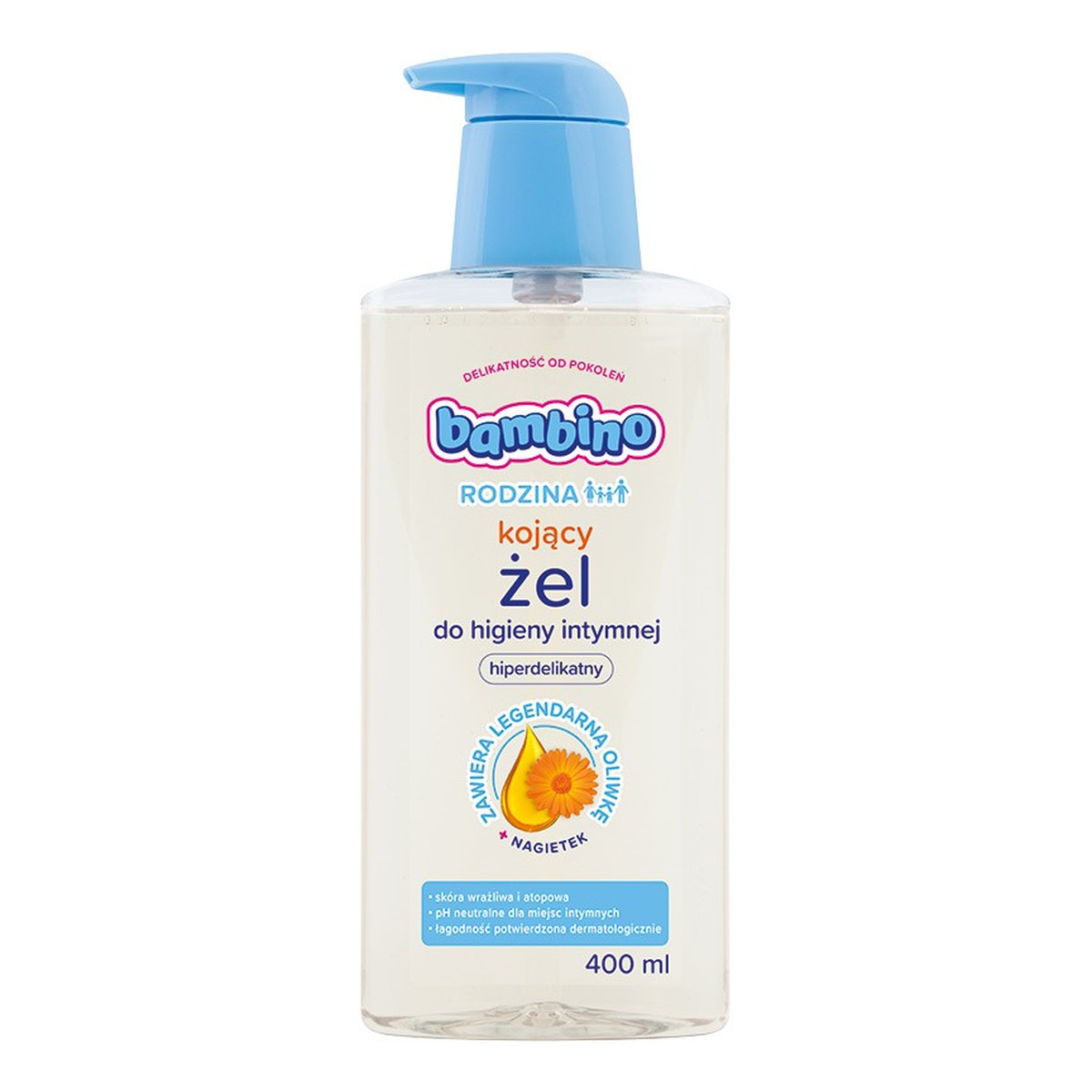 Bambino Rodzina Żel do higieny intymnej kojący Nagietek 400ml