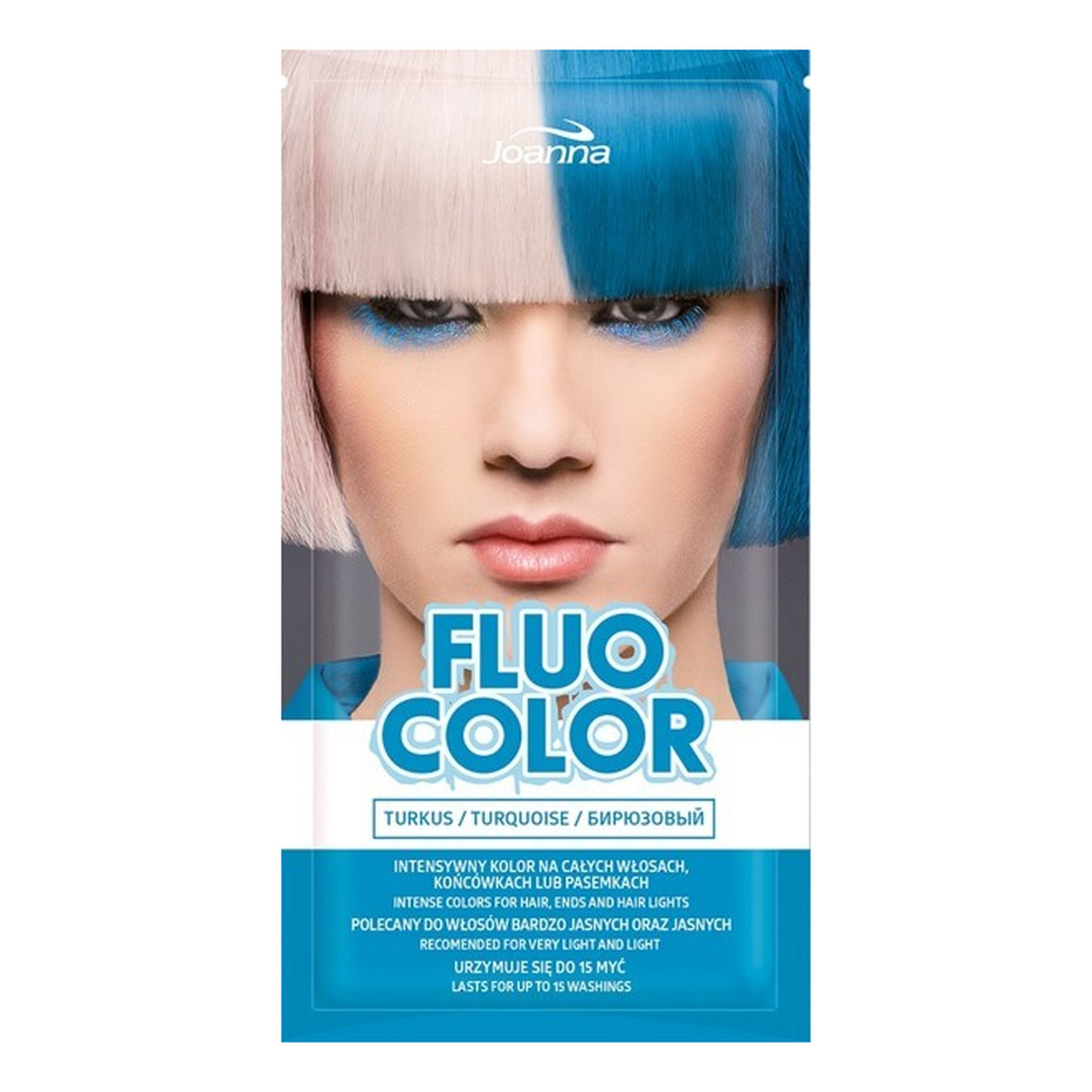 Joanna Fluo Color Szampon koloryzujący w saszetce 35g