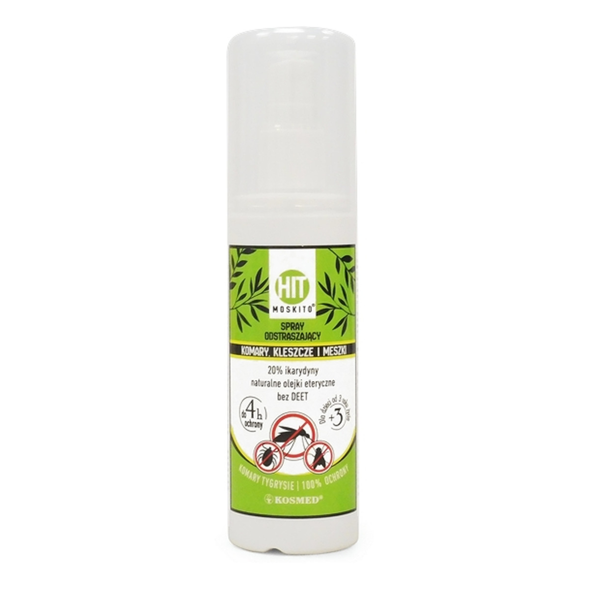 Kosmed HIT Spray odstraszający komary, kleszcze, meszki bez DEET 80ml