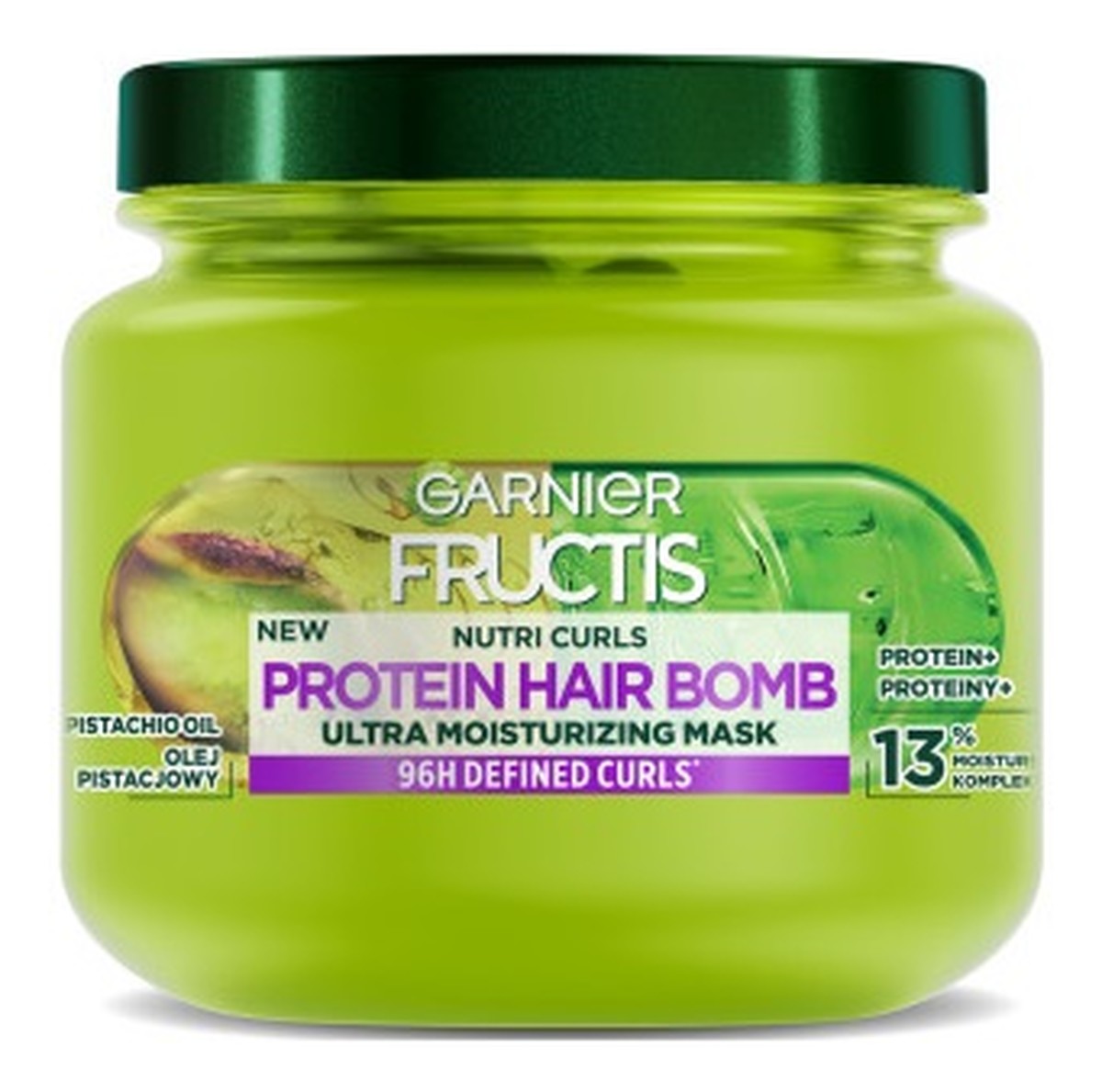 Fructis nutri curls protein hair bomb nawilżająca maska do włosów kręconych