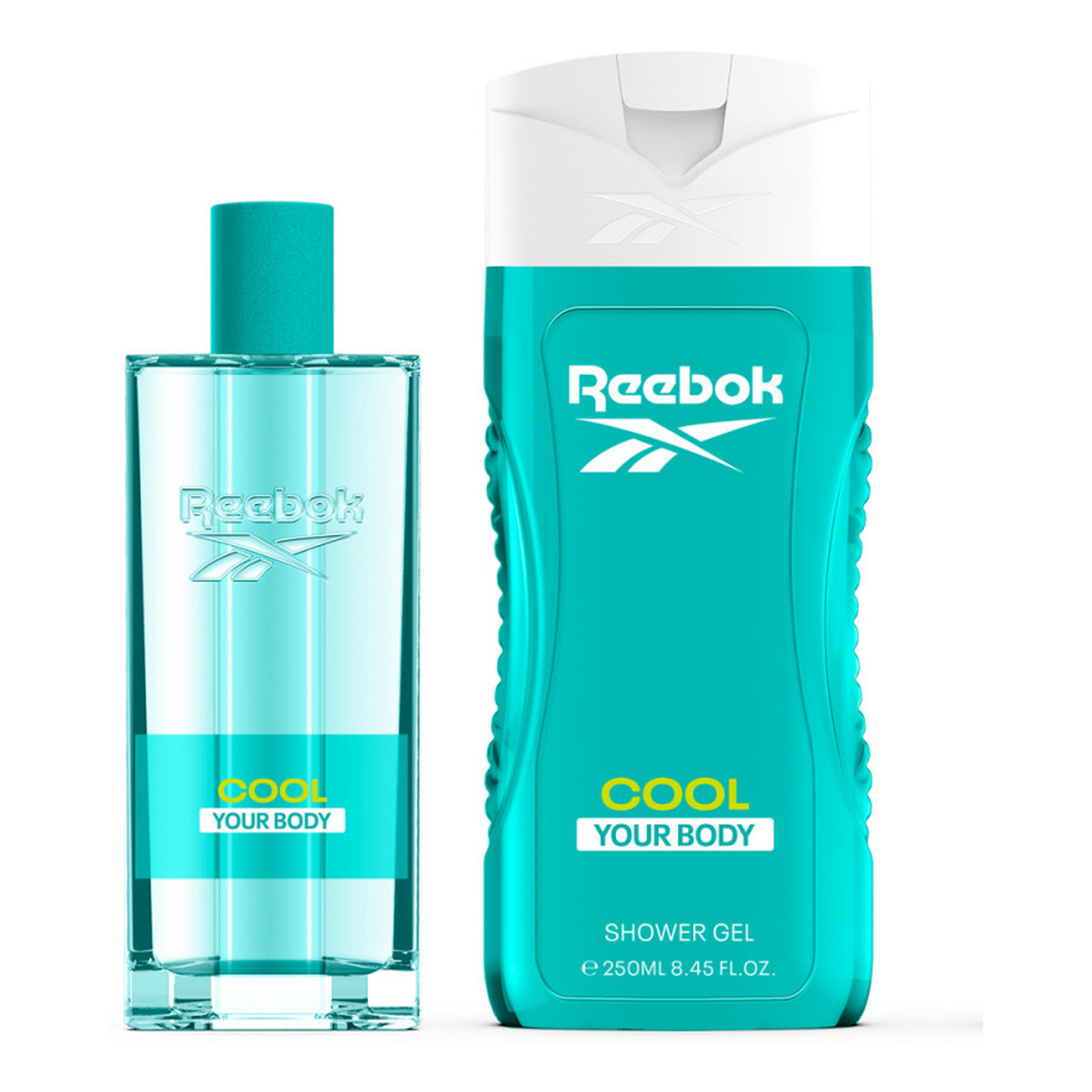 Reebok Cool Your Body Zestaw prezentowy - kosmetyczka woda toaletowa 100ml + żel pod prysznic 250ml