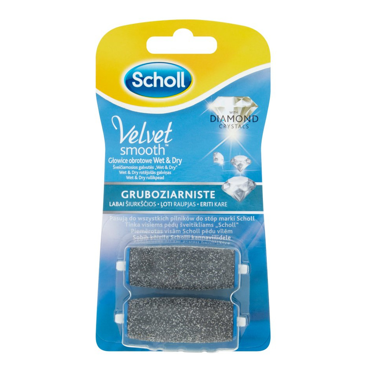 Scholl Velvet Smooth Głowice obrotowe gruboziarniste 2szt
