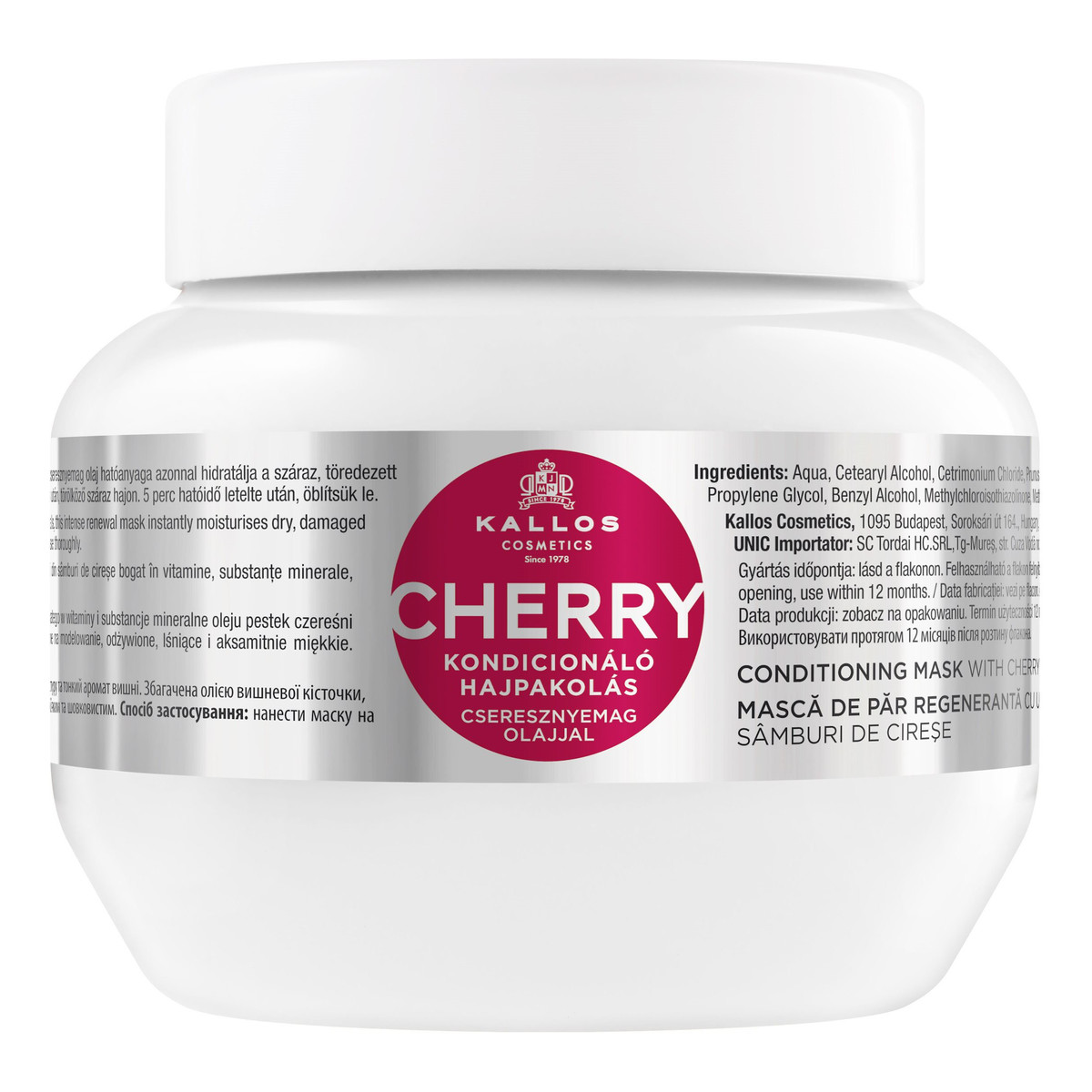 Kallos KJMN Cherry Kondycjonująca Maska Do Włosów 275ml