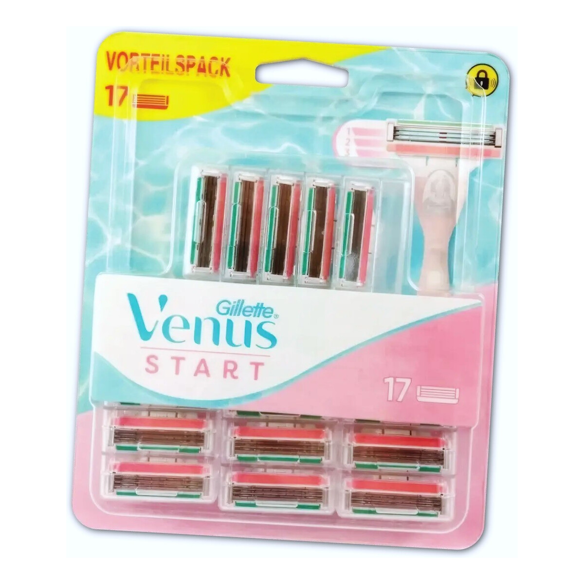 Gillette Venus Start Ostrza Nożyki Wkłady do maszynki 17szt.