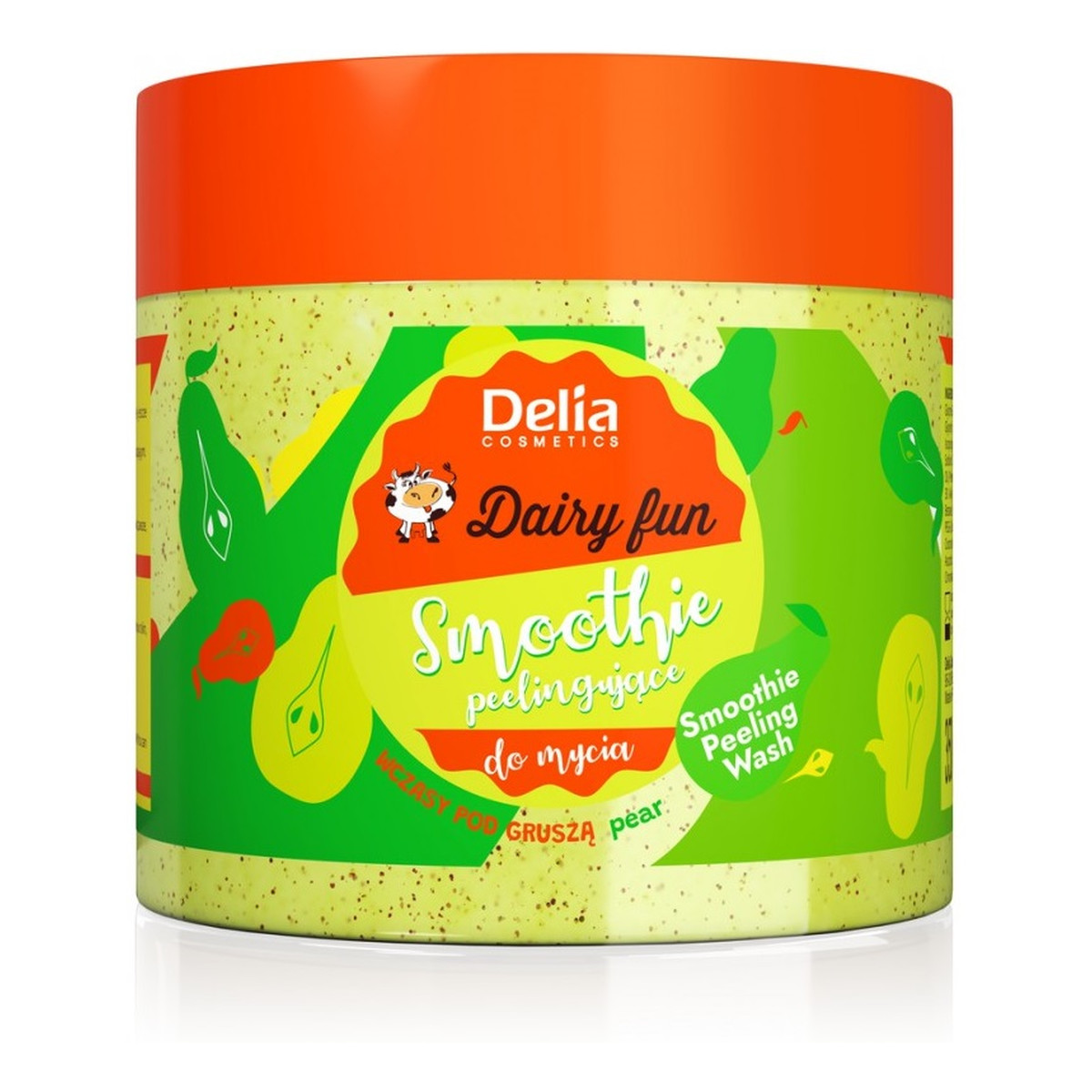 Delia Dairy Fun Peelingujące smoothie do mycia ciała Wczasy Pod Gruszą 350ml