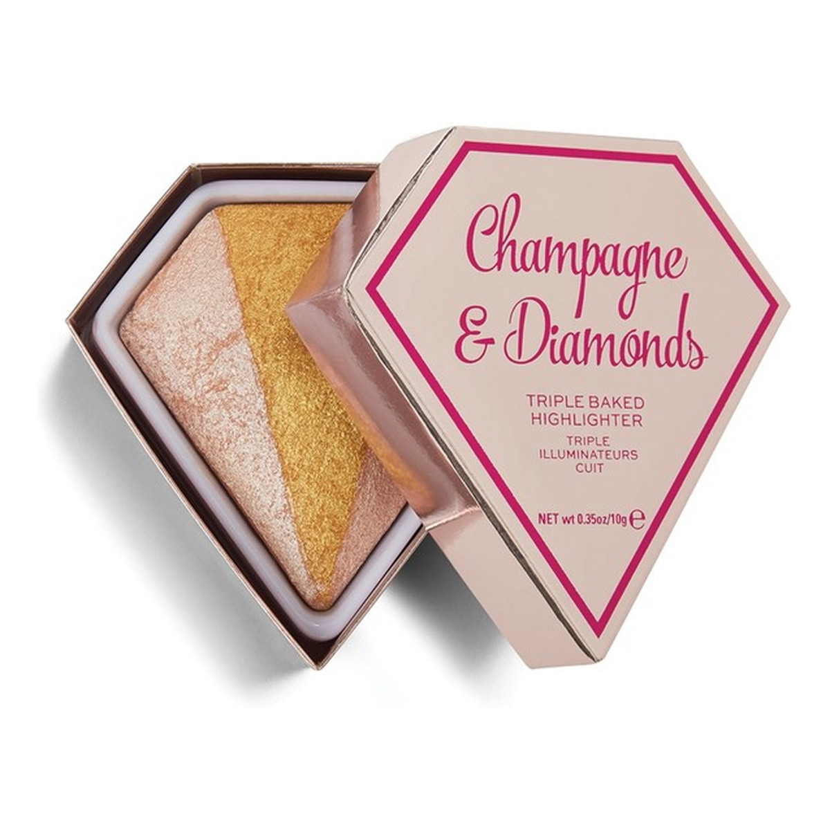 Makeup Revolution Diamond Champagne & Diamonds Rozświetlacz Do Twarzy