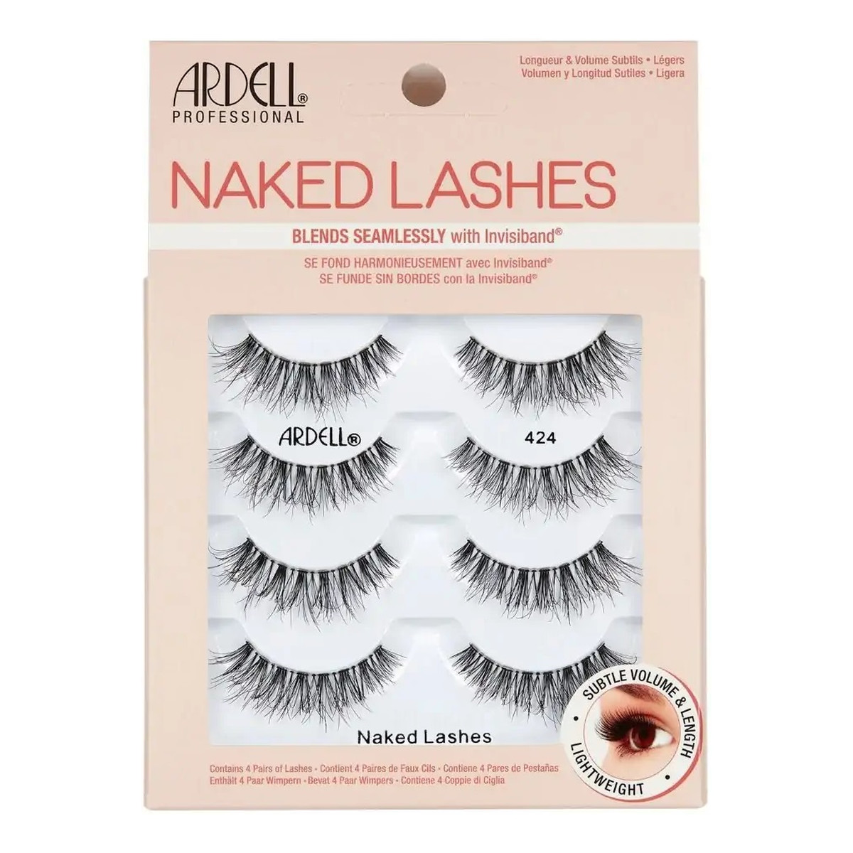 Ardell Naked lashes multipack sztuczne rzęsy na pasku 424 black