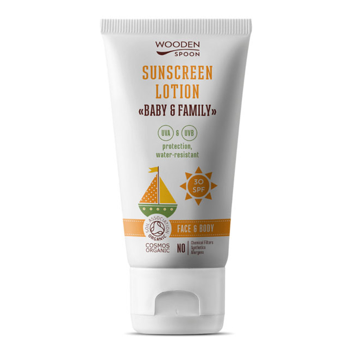 Wooden Spoon Baby & Family Sunscreen Lotion Balsam do opalania dla dzieci i całej rodziny spf30 150ml