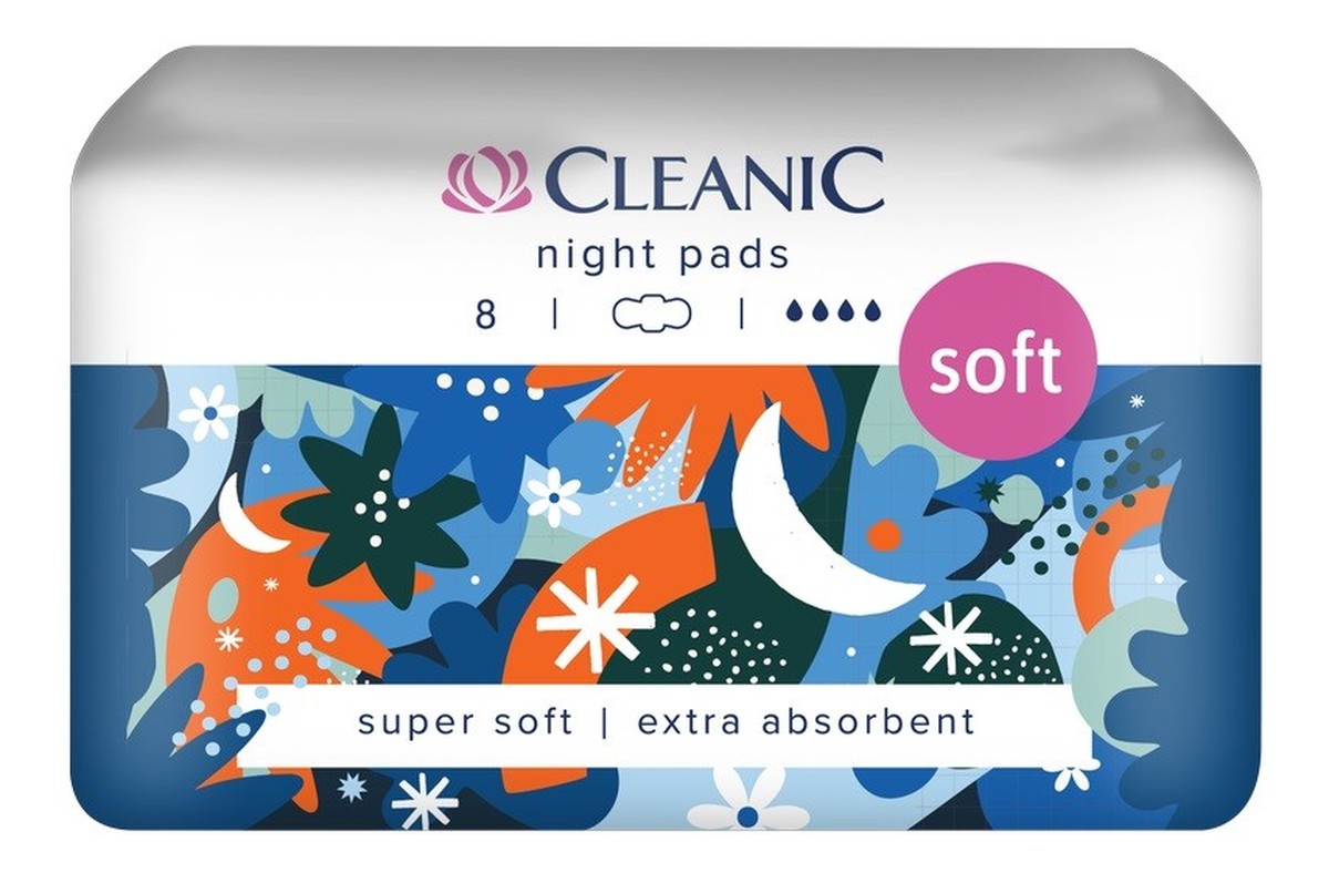 Soft Night Podpaski higieniczne dla kobiet 8 sztuk