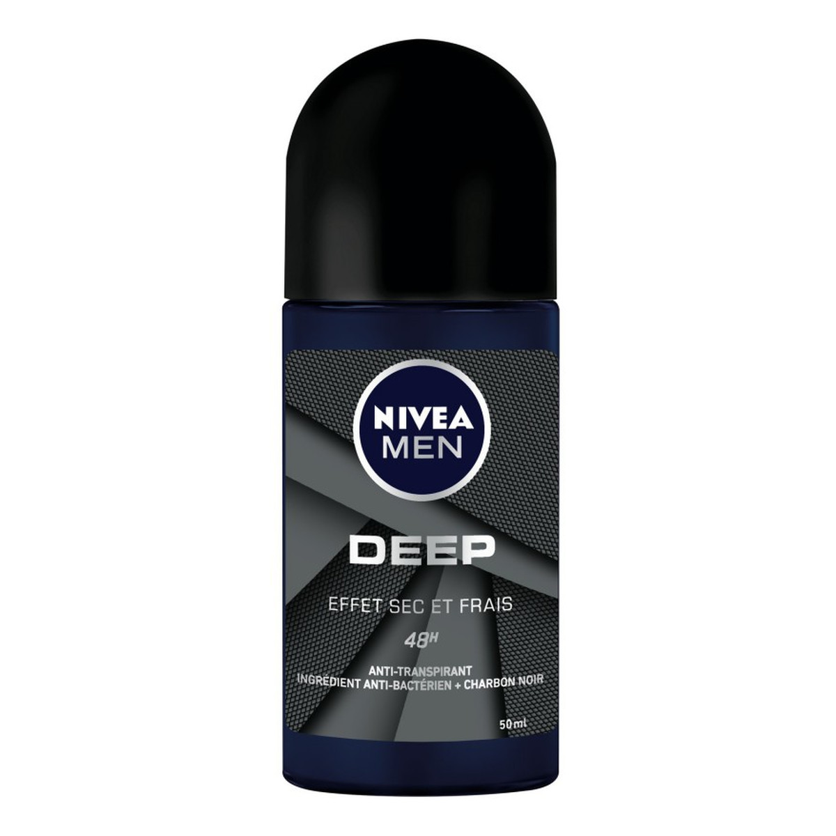 Nivea Men Deep Black Carbon Darkwood 48H Antyperspirant w kulce roll-on 50ml
