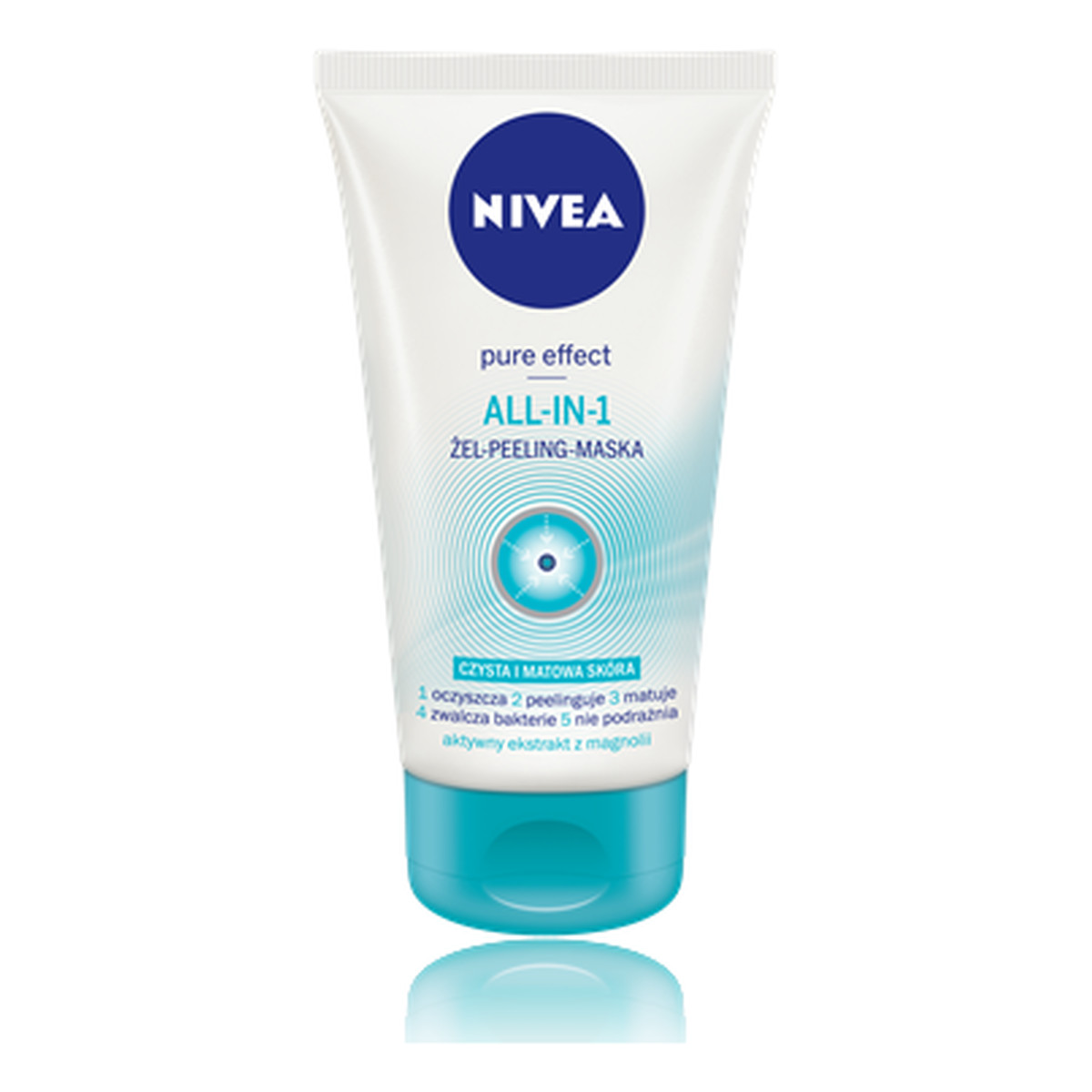 Nivea Pure Effect ALL-IN-1 Żel Peeling Maska Do Twarzy 150ml