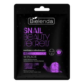 Snail beauty secrets nawilżająco-odbudowująca czarna maska w płacie