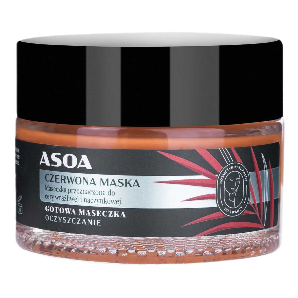 Asoa Gotowa maseczka do twarzy Czerwona Glinka 50ml