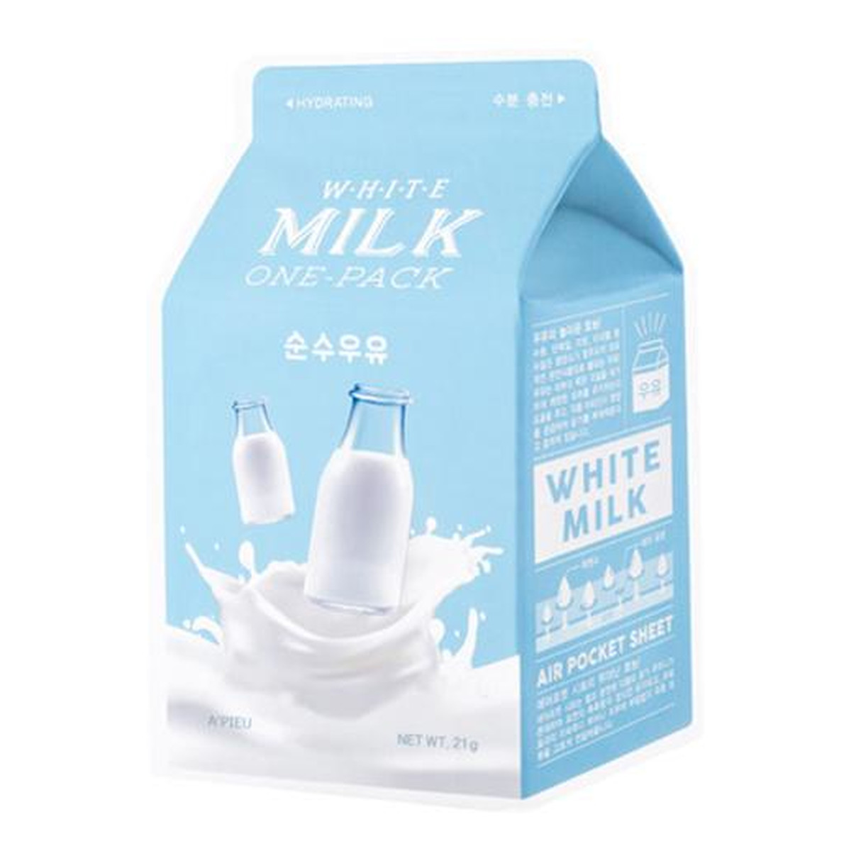 A'Pieu Milk One-pack Nawilżająca Maseczka W Płachcie White Milk 20g