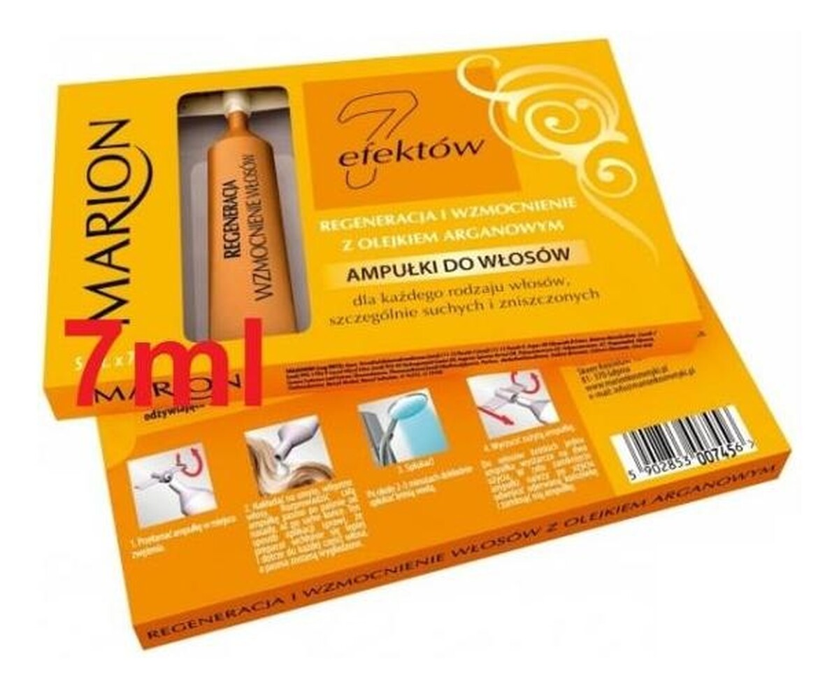 Ampułki Do Włosów z Olejkiem Arganowym 5szt.