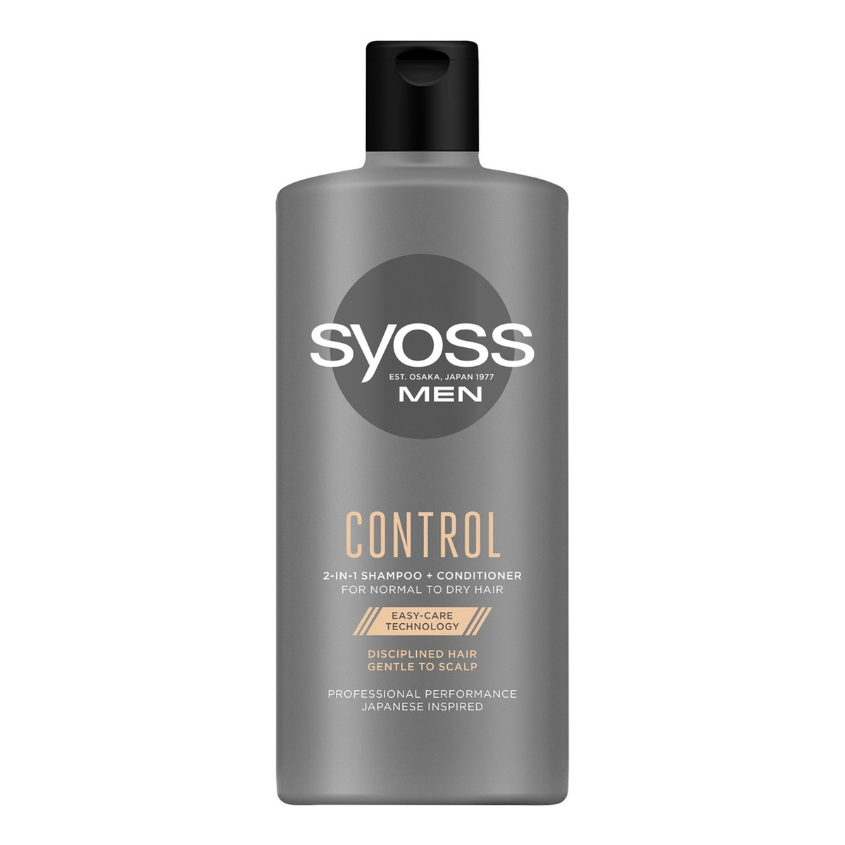 Syoss Men Control 2in1 Shampoo + Conditioner szampon dyscyplinujący do włosów normalnych i suchych 440ml