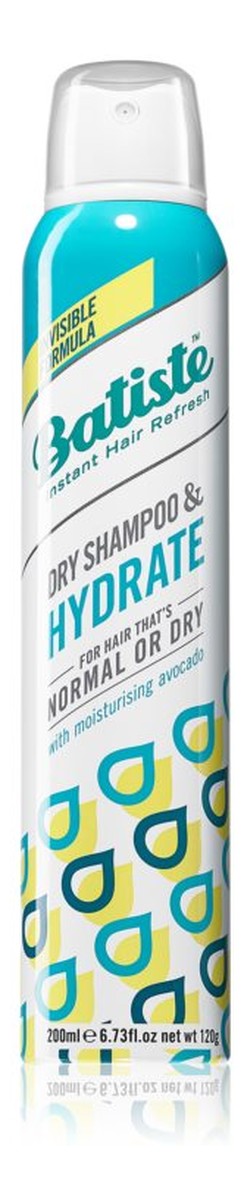 SUCHY SZAMPON DO WŁOSÓW PRZESUSZONYCH I NORMALNYCH