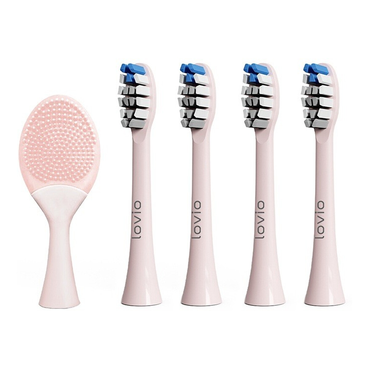 Lovio Sonicprotect pro końcówki do szczoteczki sonicznej średnia twardość różowe lvtb124pk-hm 5szt