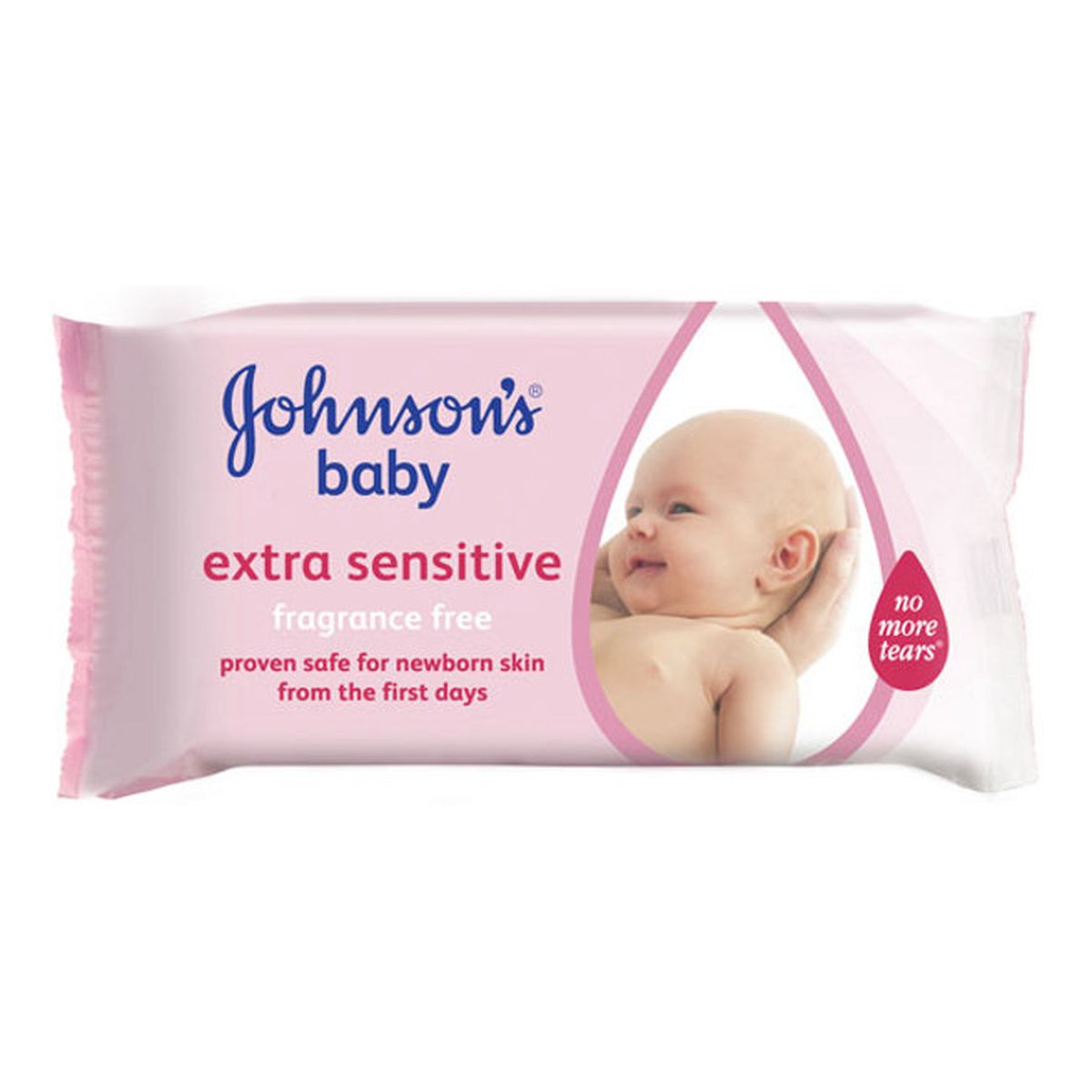 Johnson & Johnson Baby Extra Sensitive Bezzapachowe Chusteczki Oczyszczające 56szt.