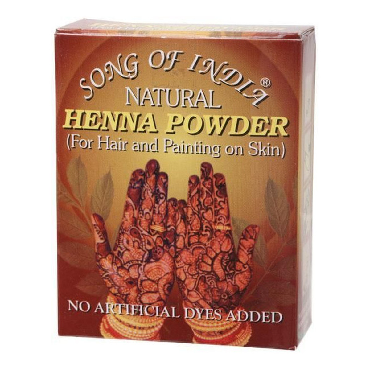 Song of India Henna w proszku naturalna do mehandi lub koloryzacji włosów 80g