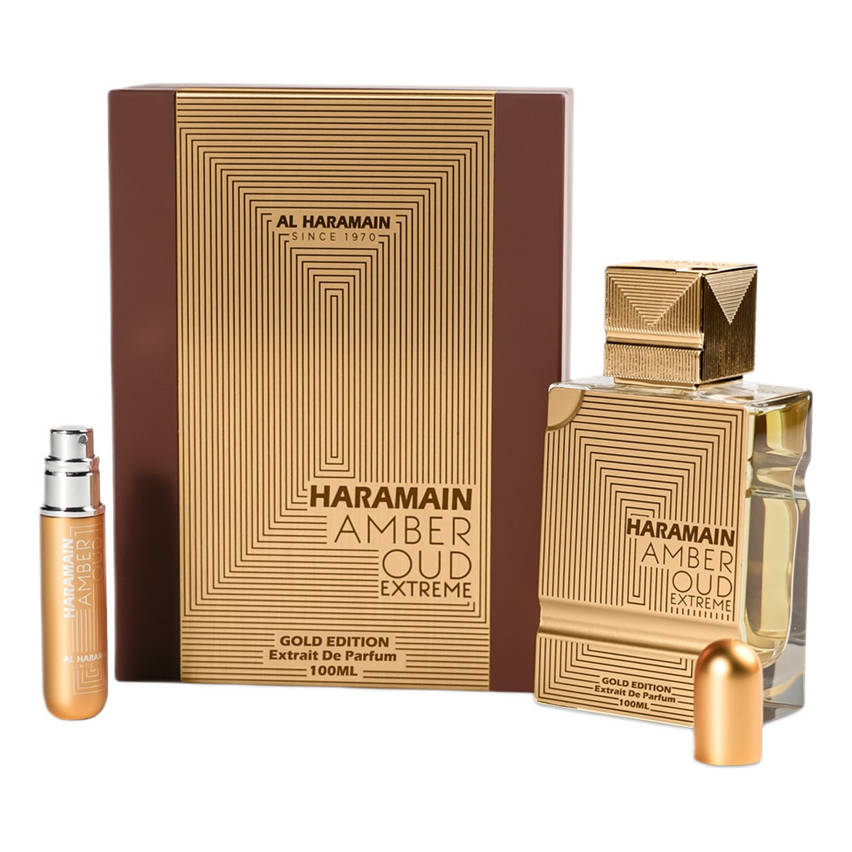 Al Haramain Amber oud gold edition extreme ekstrakt perfum 100ml + atomizer do napełniania 10ml