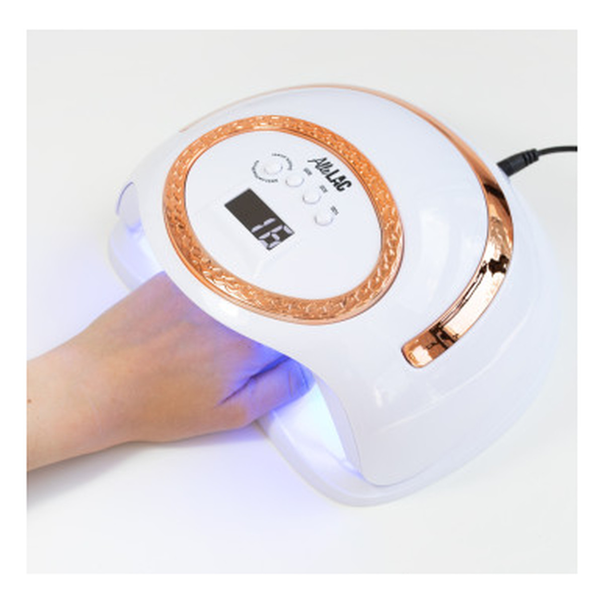 Allelac Lampa Do Paznokci UV/LED 288W Biała BQ-L9