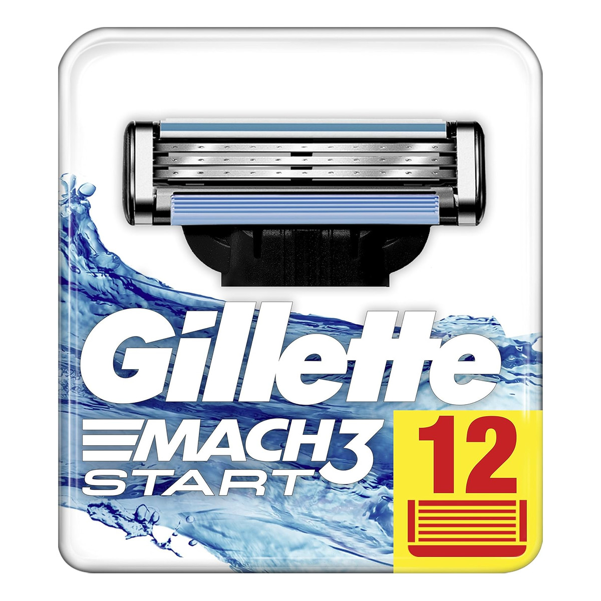 Gillette Mach3 Start Ostrza Nożyki Wkłady do maszynki 12szt.