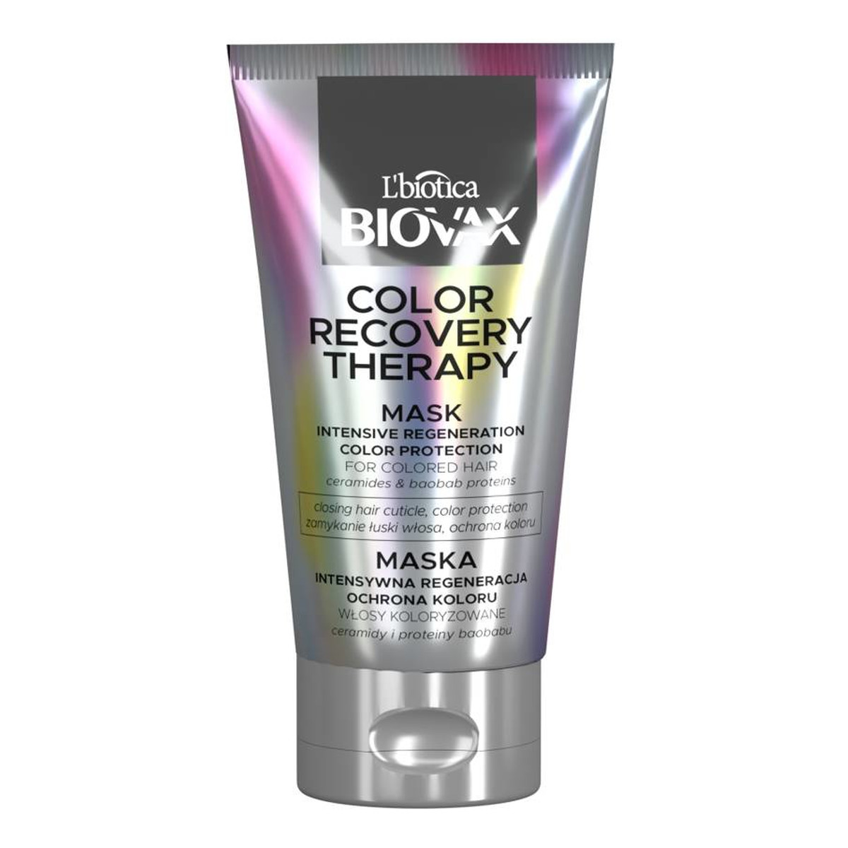 Biovax Recovery Color Therapy Maska do włosów koloryzowanych - Intensywna Regeneracja & Ochrona Koloru 150ml