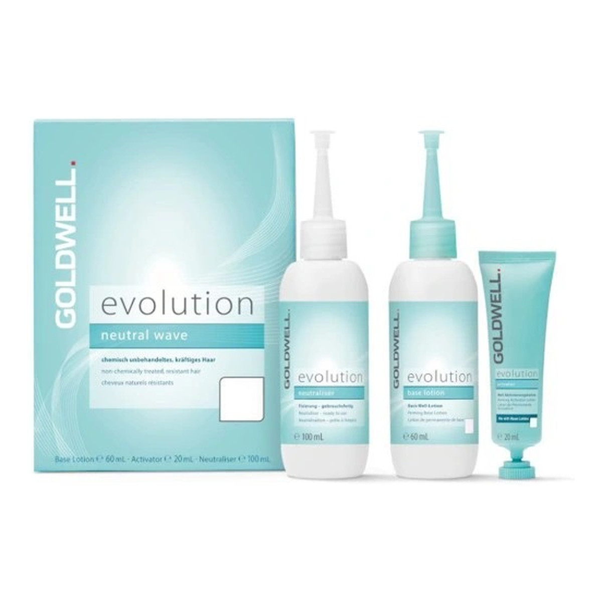 Goldwell Evolution Natural Wave Typ 0 zestaw do ondulacji lotion bazowy 60ml + lotion aktywujący 100ml + utrwalacz 20ml