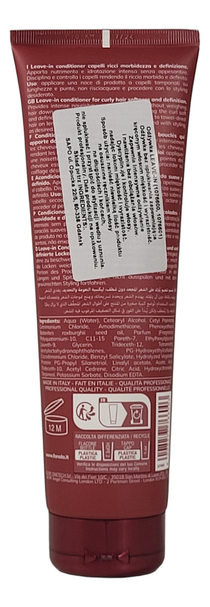 Odżywka bez Spłukiwania Nawilżająco-definiująca do Włosów Kręconych i Falowanych