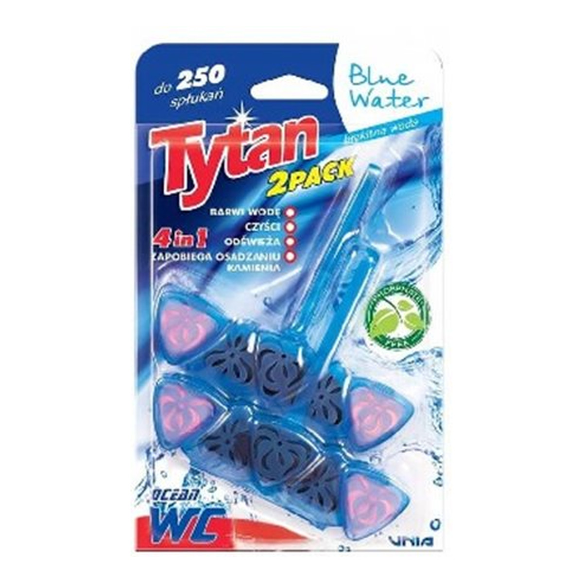 Tytan WC zawieszka czterofunkcyjna barwiąca wodę Blue Water