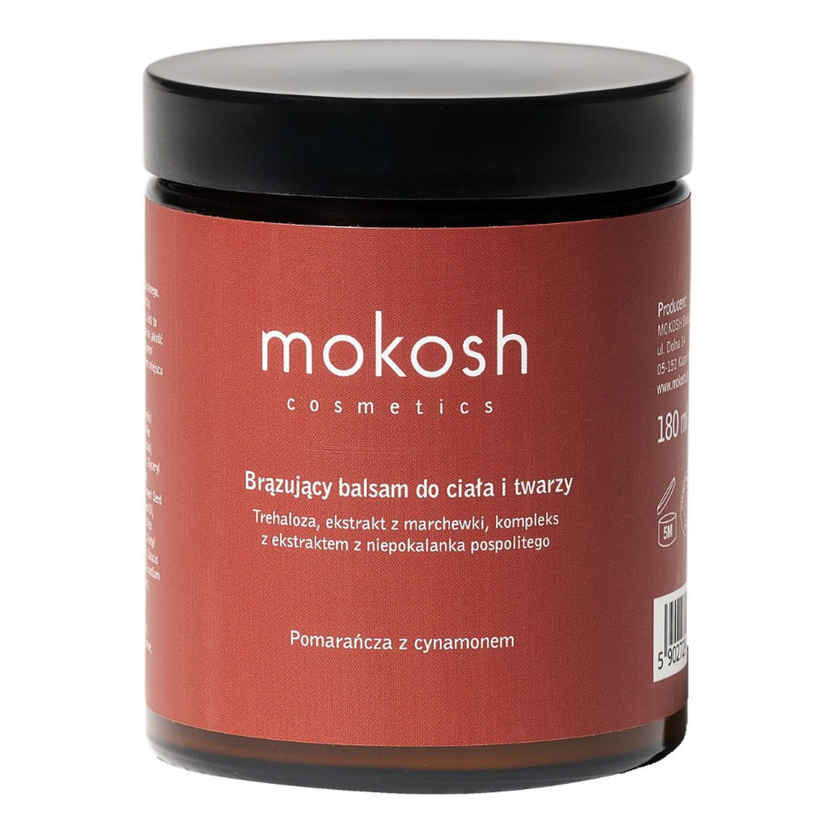 Mokosh Brązujący Balsam do ciała i twarzy pomarańcza z cynamonem 180ml