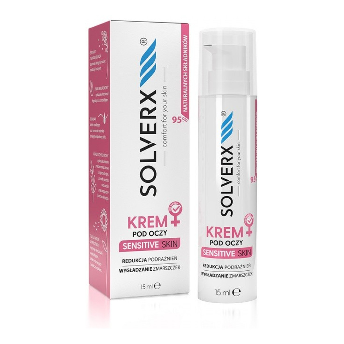 Solverx Sensitive Skin Krem pod oczy do cery wrażliwej 15ml