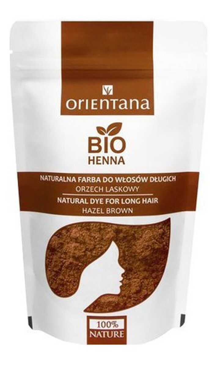 BIO Henna Do Włosów Długich Orzech Laskowy