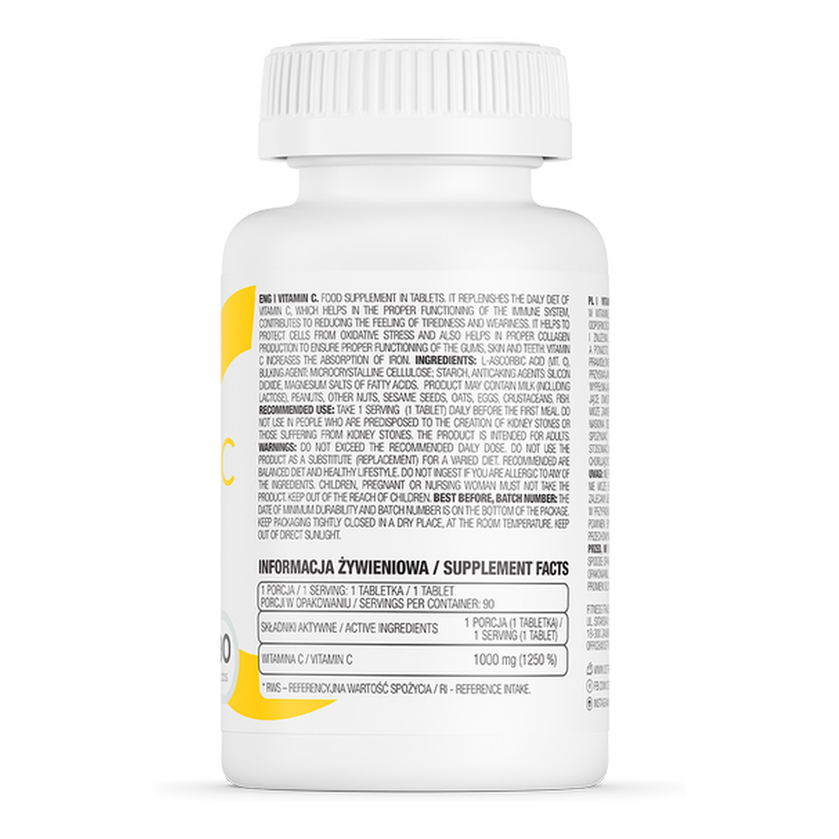 OstroVit Witamina C 90 tabletek 1000mg