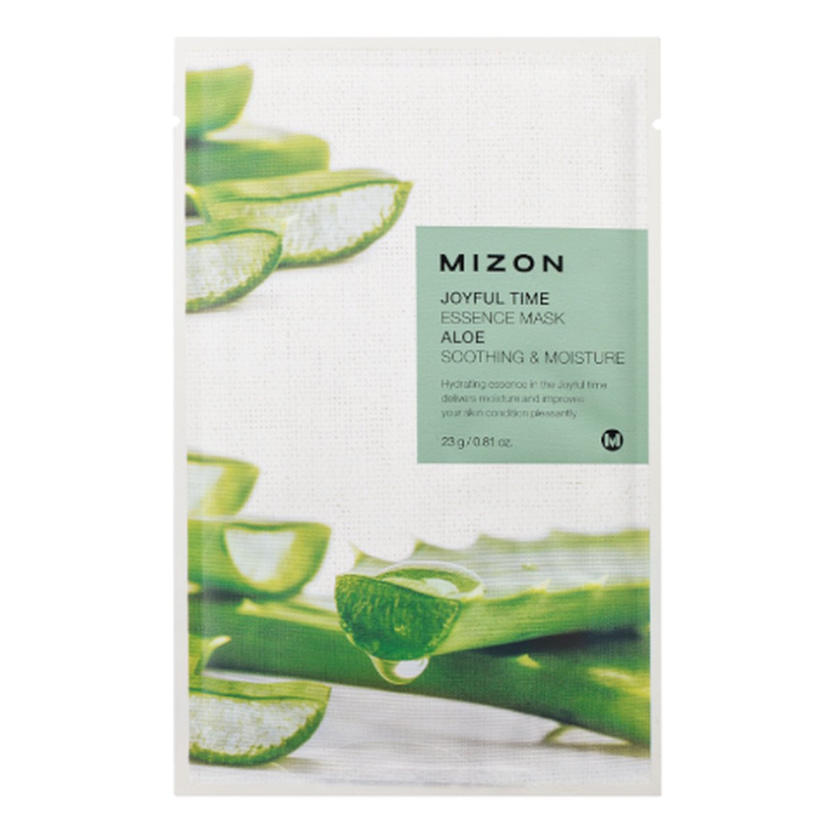 Mizon Joyful Time Essence Maska na płacie bawełny Aloe 23g