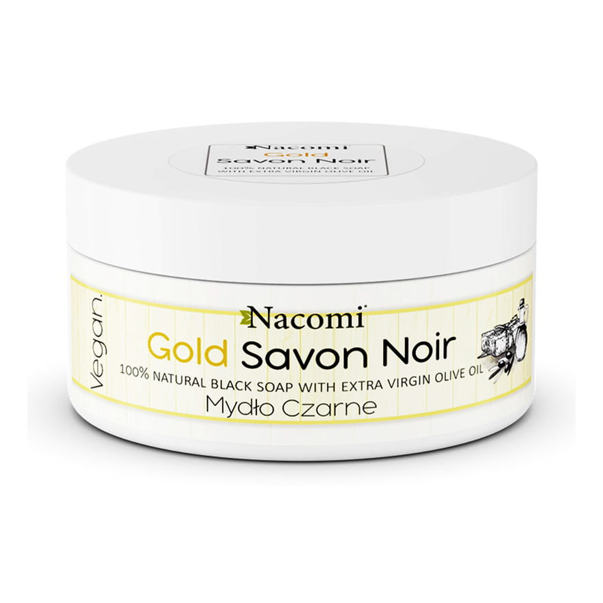 Nacomi Savon Noir Gold Mydło Czarne 125g