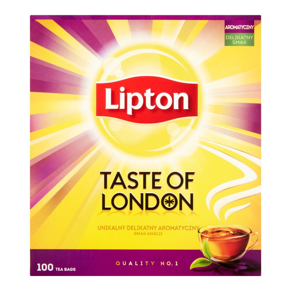 Lipton Taste of London Herbata czarna 100 torebek 200g