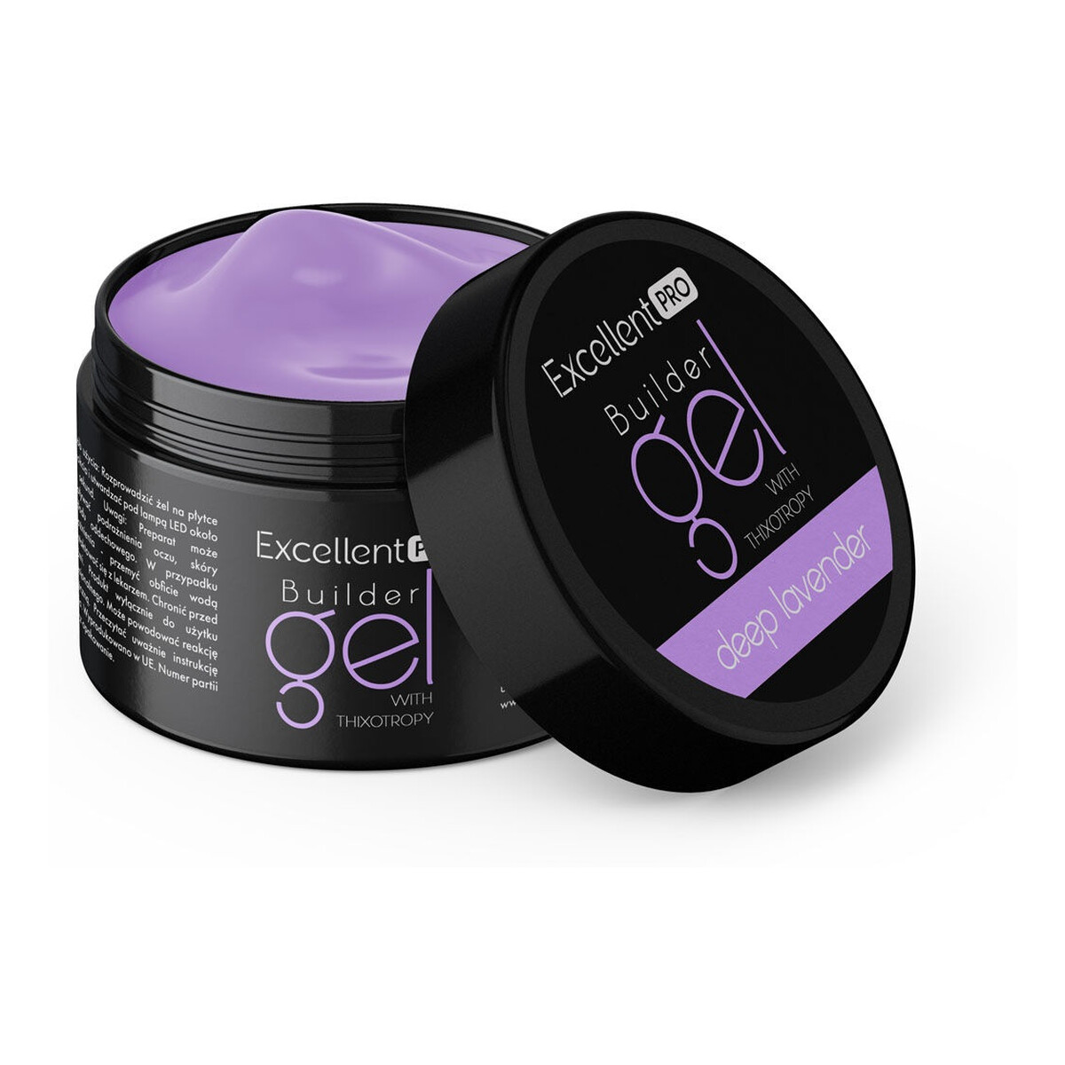 Excellent PRO Builder Gel With Thixotropy Żel budujący deep lavender 15g
