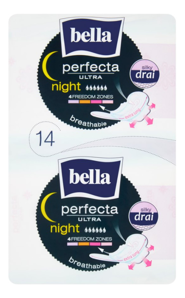 Ultra Night Silky Drai Podpaski higieniczne 14 sztuk