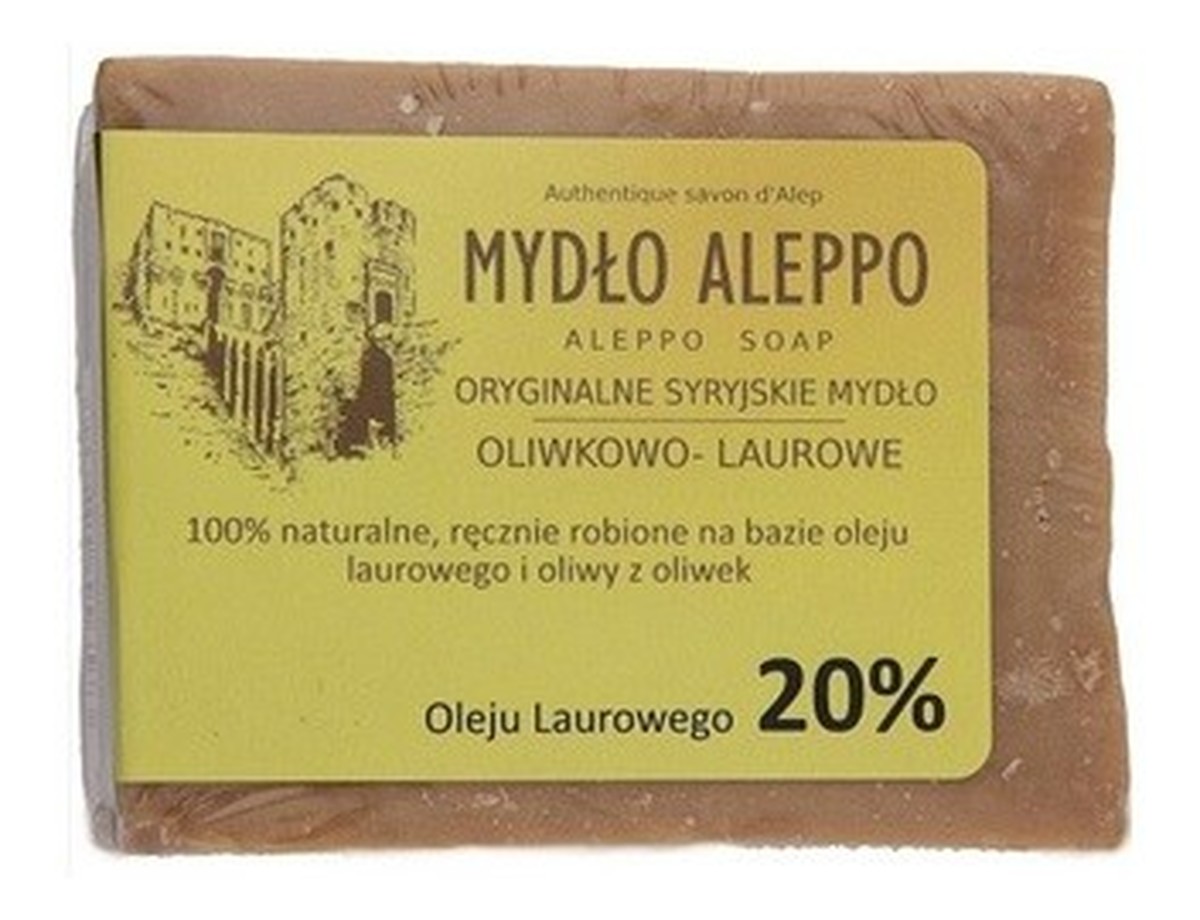 Naturalne Mydło Aleppo 20% Oleju Laurowego Do Pielęgnacji Ciała