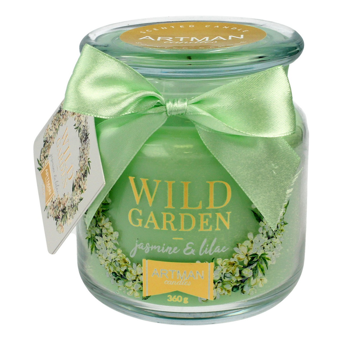 Artman Candles Wild Garden Świeca zapachowa Jasmine&Lilac słoik mały 360g