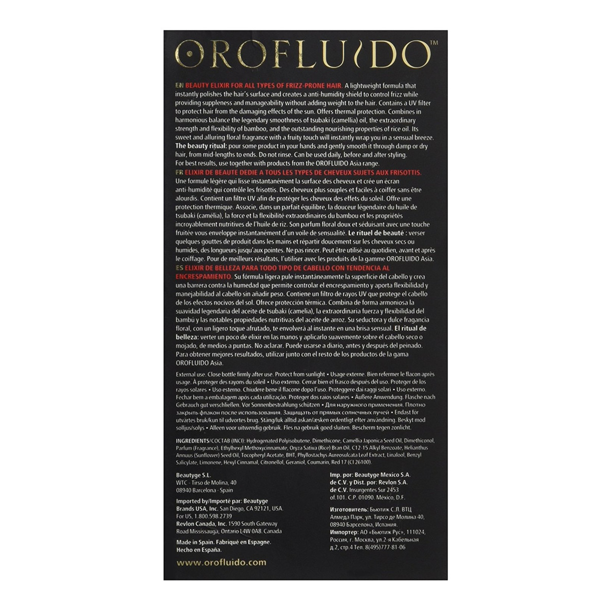 Orofluido Asia Zen Control Elixir Olejek do włosów 50ml
