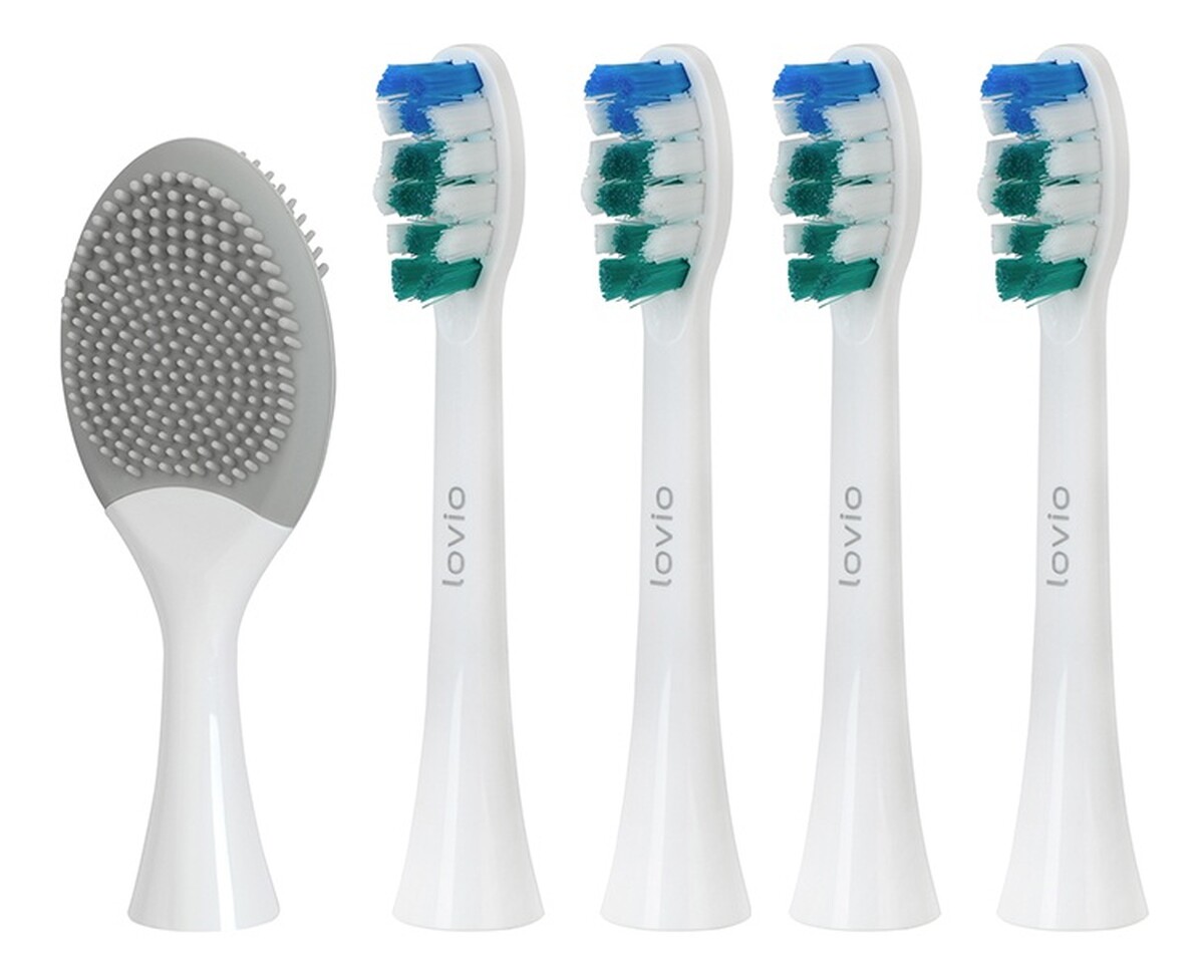 końcówki do szczoteczki sonicznej miękkie białe lvtb124wk-hs 5szt