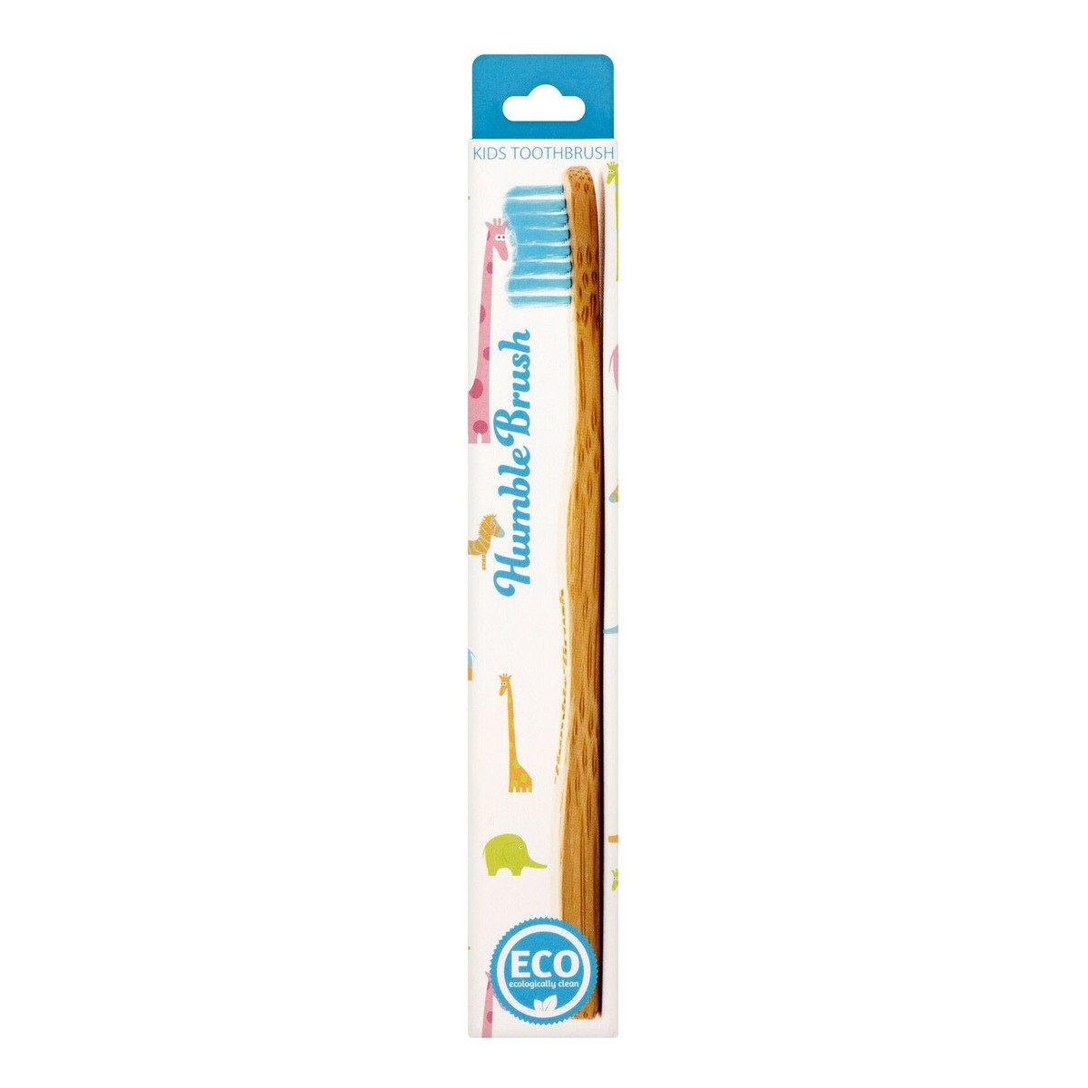 Humble Brush ULTRA SOFT bambusowa Szczoteczka do zębów dla dzieci niebieska 14,5cm