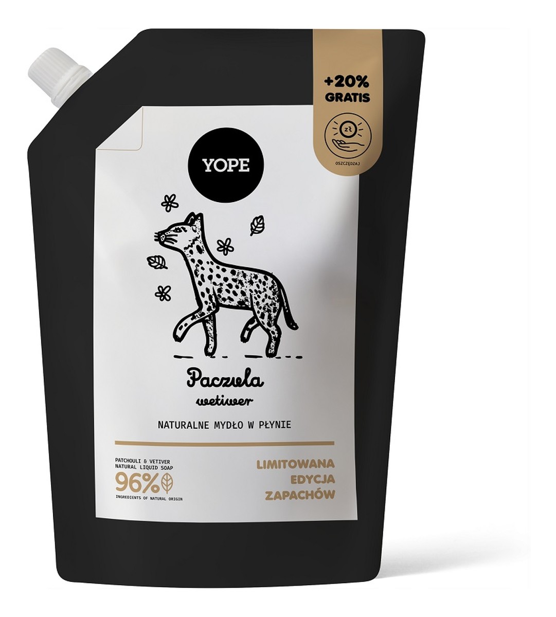 Mydło w płynie refill paczula wetiwer