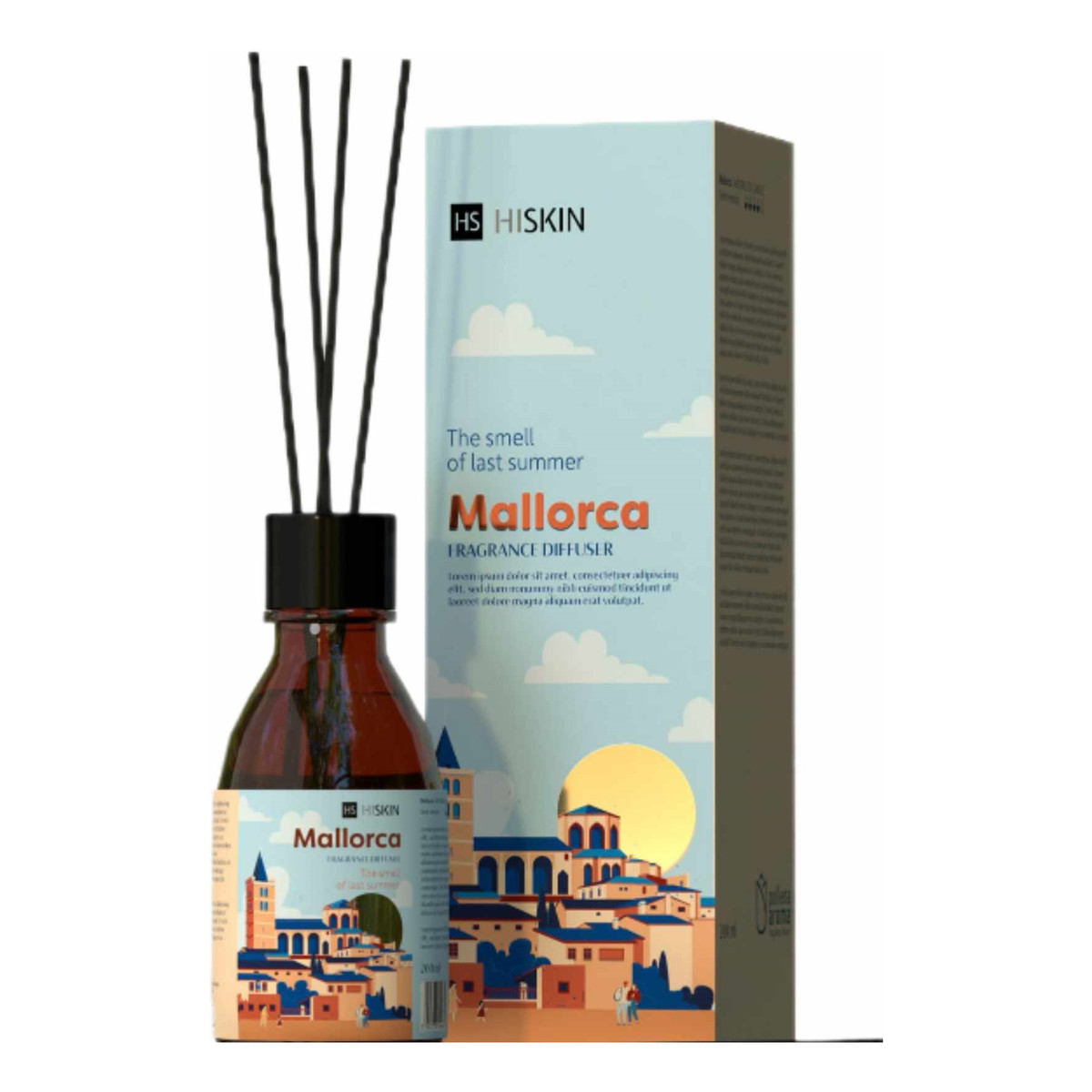 Hiskin Bon Voyage Patyczki zapachowe Mallorca 80ml