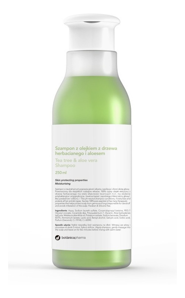 Tea Tree & Aloe Vera Shampoo szampon z olejkiem z drzewa herbacianego i aloesem